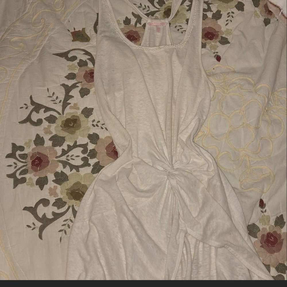 Victoria's Secret Cream Racerback Tank Top
